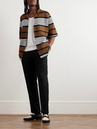 Burberry - Striped Mesh Shirt - Brown