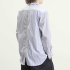 Comme des Garçons SHIRT Men's Cotton Poplin Shirt in White X Stripe