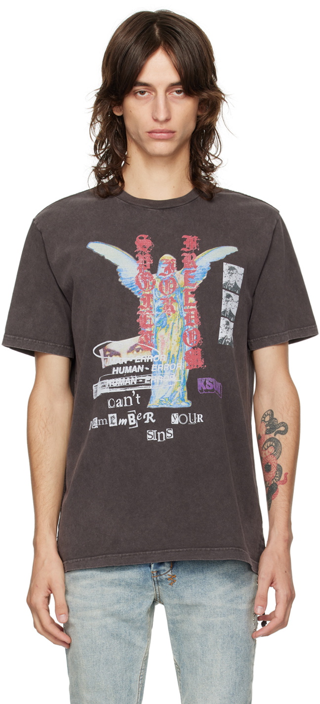 Ksubi Men's Diamond Dollar Knit Sweatshirt in Grey Ksubi