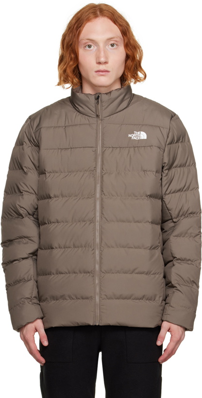 Photo: The North Face Taupe Aconcagua 3 Down Jacket
