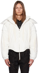 Juntae Kim White Slashed Down Jacket