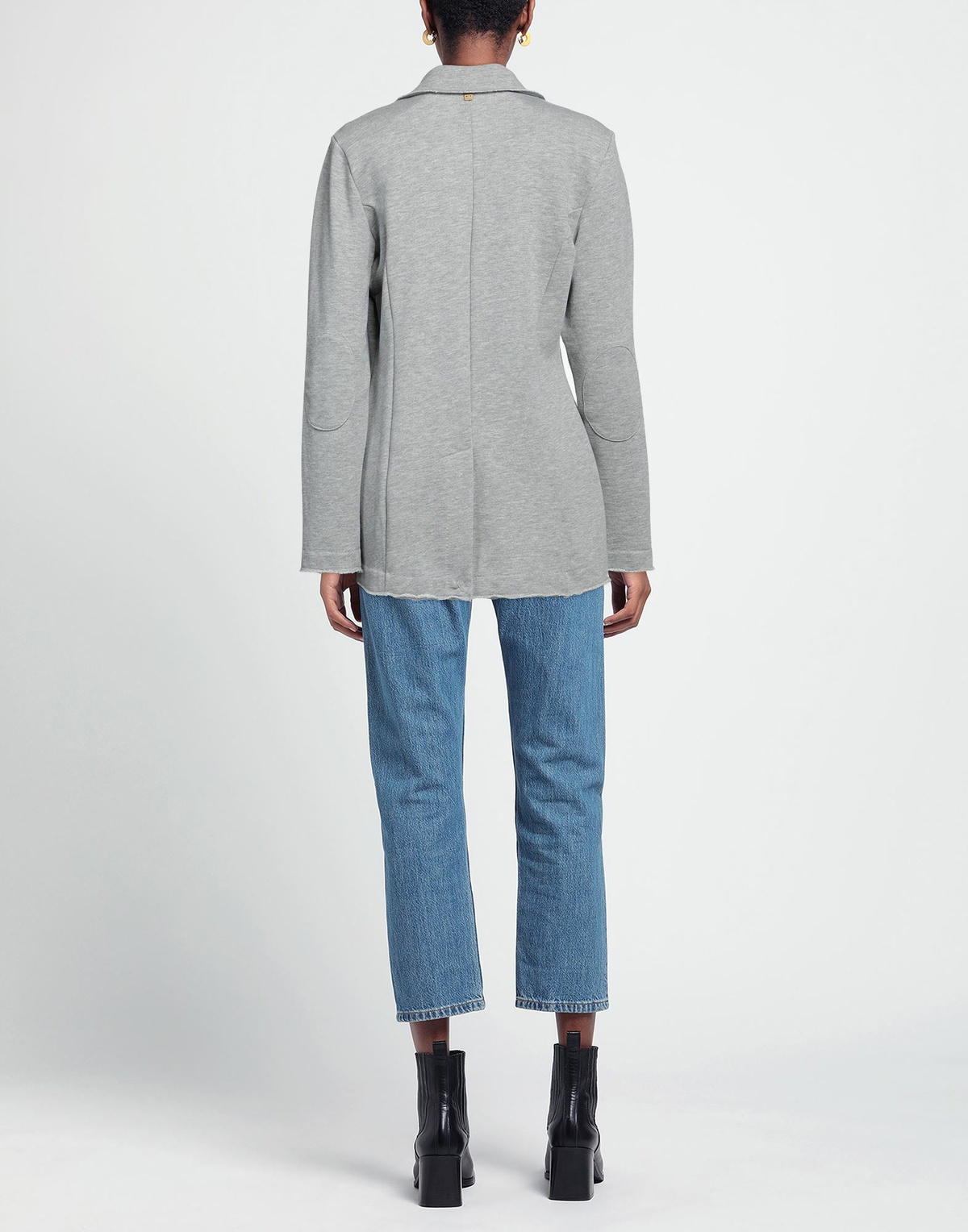 Manila Grace Womens Blazer Light in Grey