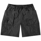 Goldwin Men's Rip-stop Light Cargo Shorts in Black