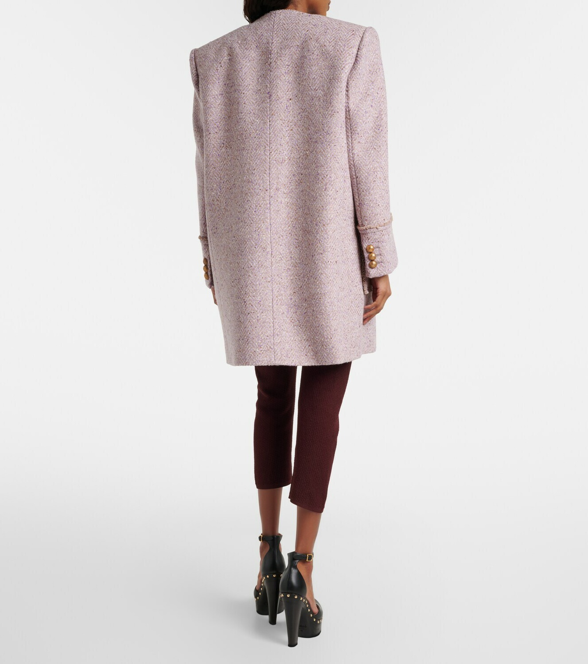 Chloé Wool-blend tweed coat