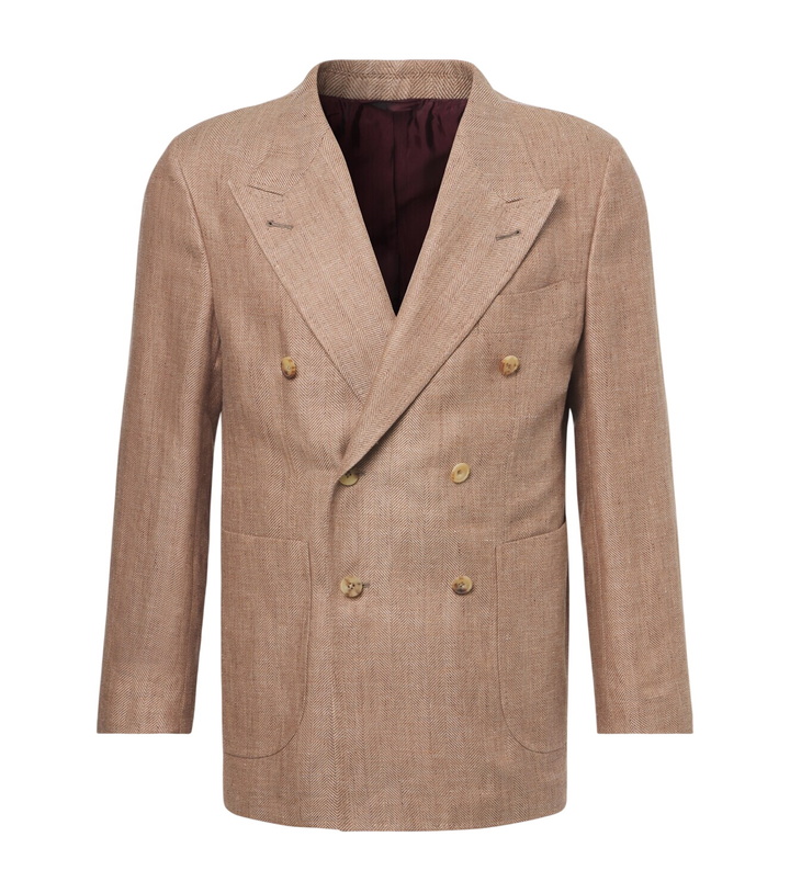 Photo: Rubinacci Herringbone linen and wool blazer