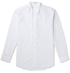 JW Anderson - Grandad-Collar Tie-Detailed Cotton Shirt - White