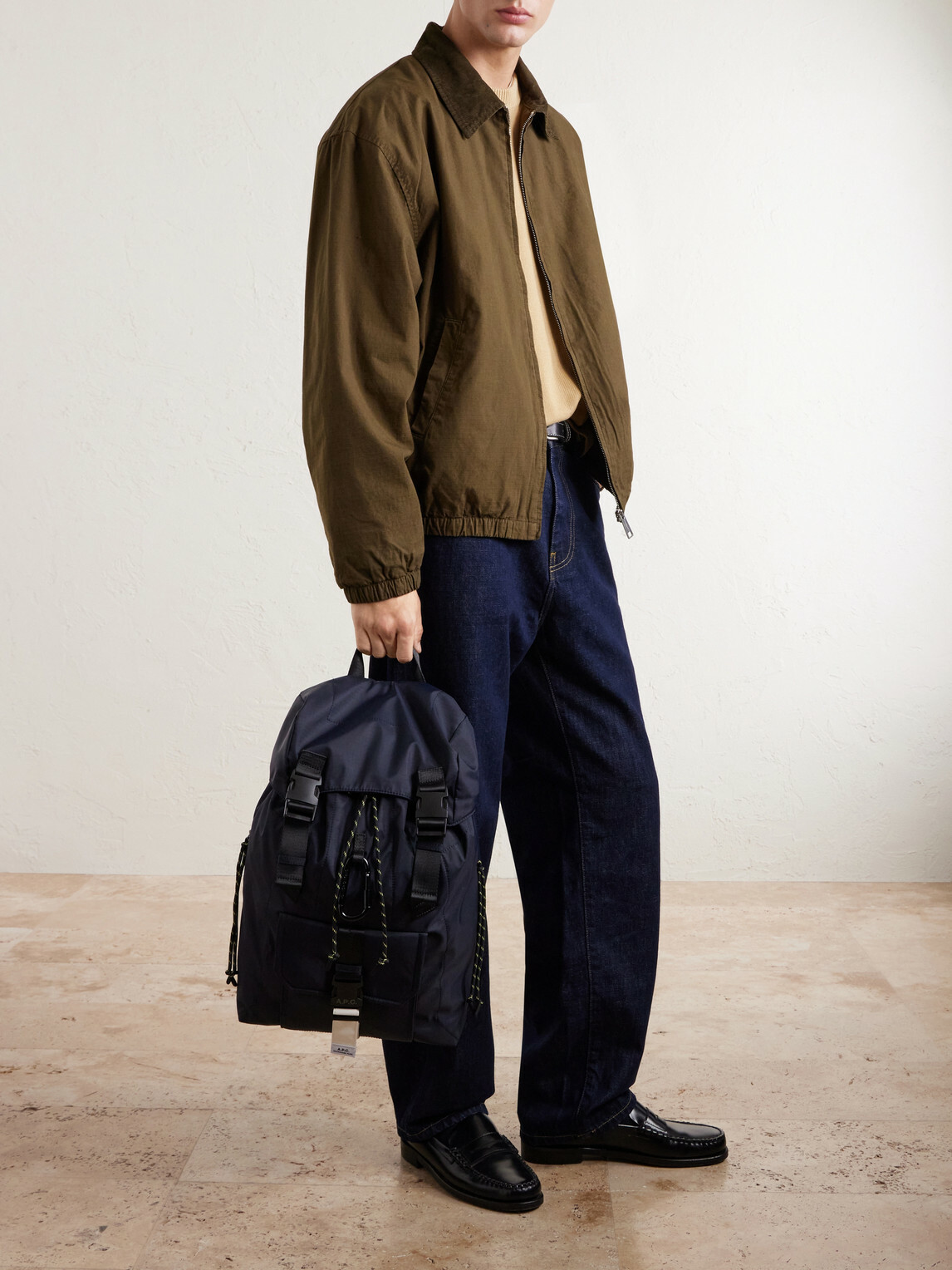 A.P.C. - Logo-Print Rip-Stop Shell Backpack