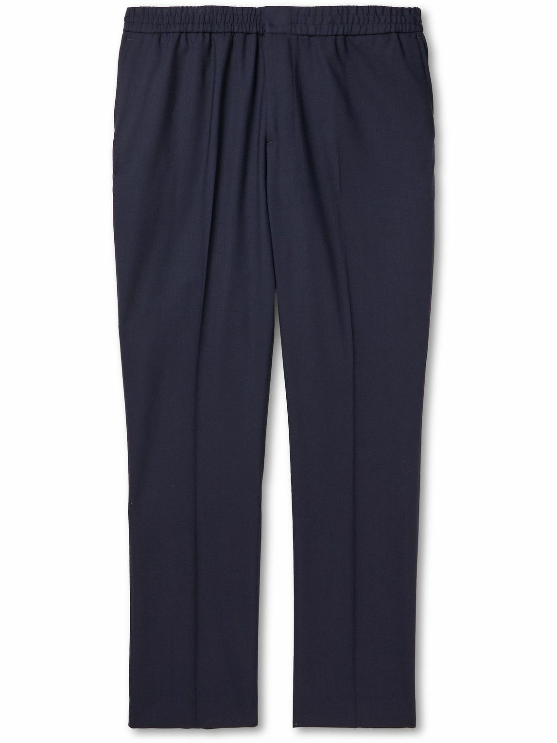 AMI PARIS - Straight-Leg Cotton-Sateen Chinos - Black AMI