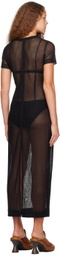 Eckhaus Latta Black Siren Maxi Dress