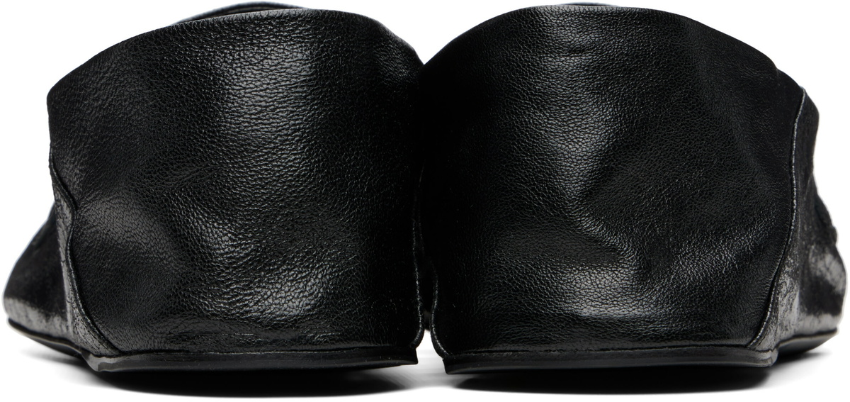 BALMAIN Black Flat Loafers