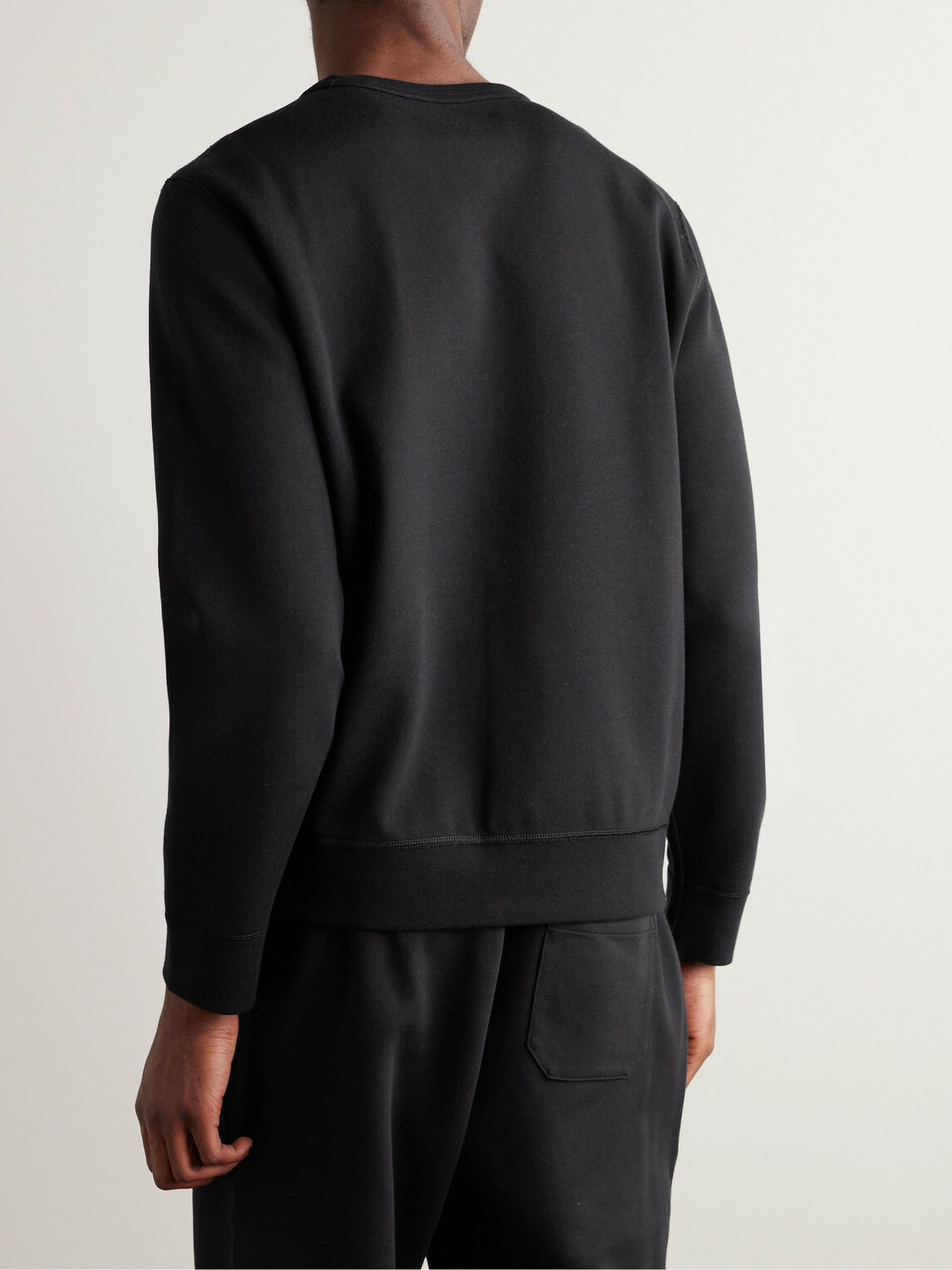 Polo Ralph Lauren - Logo-Embroidered Jersey Sweatshirt - Black