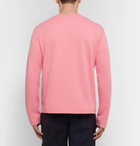 Acne Studios - Oslavi E Crayfish Embroidered Loopback Cotton-Jersey Sweatshirt - Men - Pink