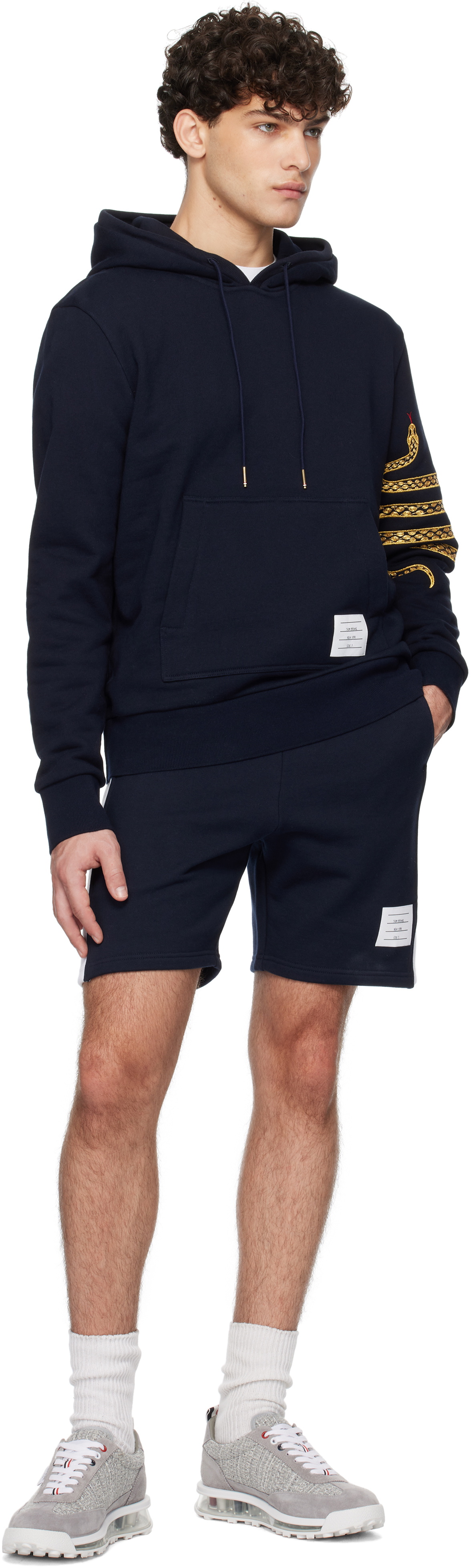Thom Browne ネイビー Lunar New Year フーディ Thom Browne Navy Lunar New Year Hoodie Thom Browne