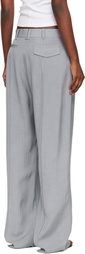 St. Agni Gray Classic Pintuck Trousers