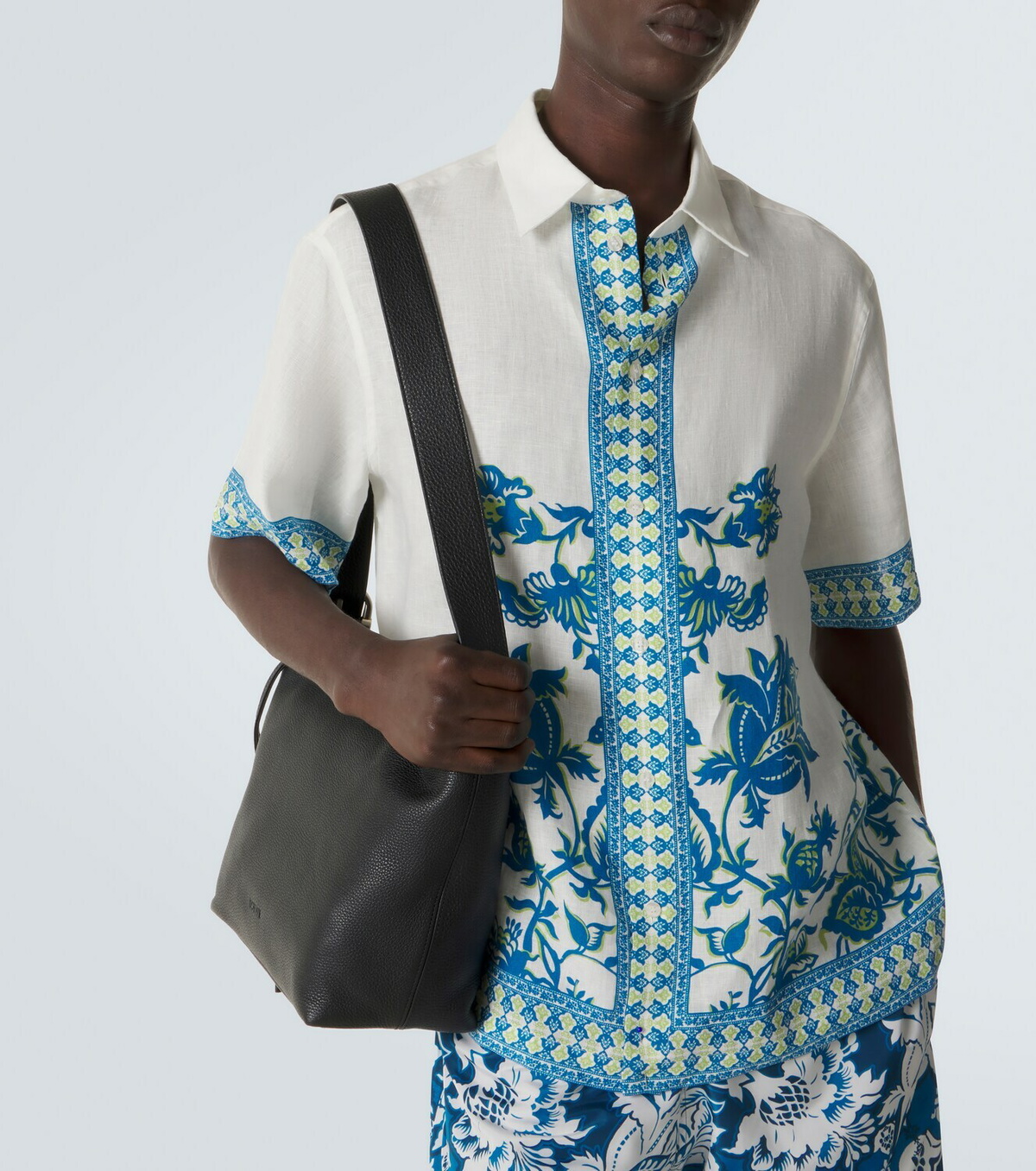 Etro Floral linen shirt