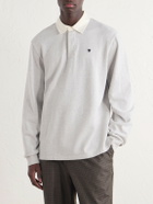 Aimé Leon Dore - Logo-Embroidered Cotton-Jersey Polo Shirt - White