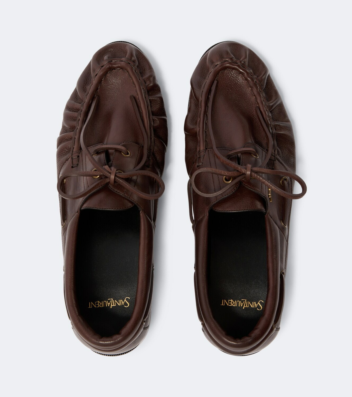 Saint Laurent Le Loafer Bateau leather boat shoes