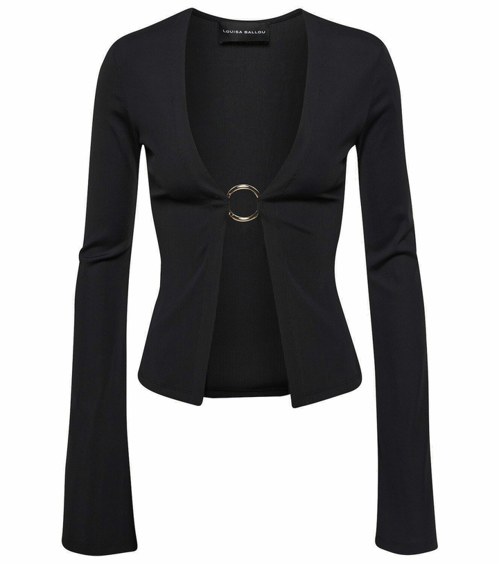 Photo: Louisa Ballou Cotton-blend cardigan