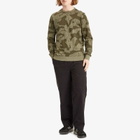 Belstaff Men's Terrain Camo Sweatshirt in Surplus Green/Washed Black