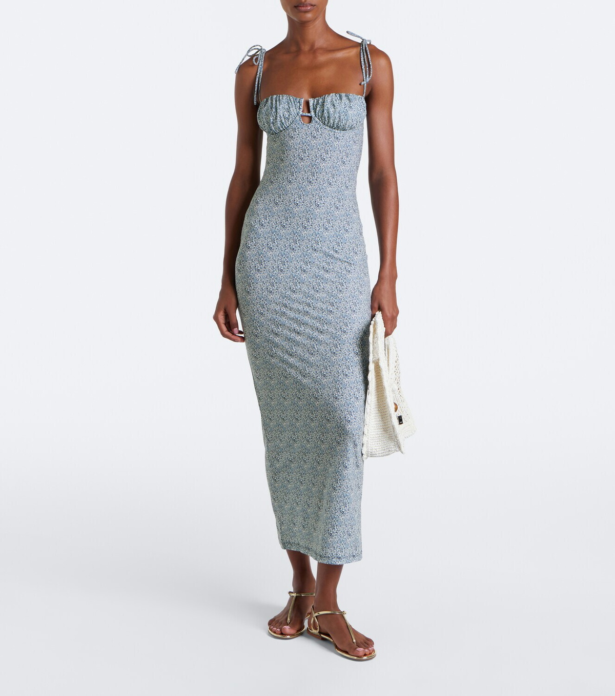 Montce Petal floral maxi dress