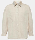 Brunello Cucinelli Embellished linen shirt