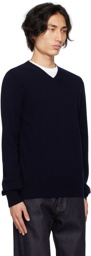 COMME des GARÇONS PLAY Navy Invader Edition Sweater