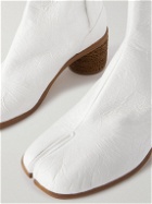 Maison Margiela - Tabi Split-Toe Textured-Leather Boots - White