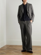 Oliver Spencer - Orsman Wide-Leg Pleated Woven Trousers - Gray