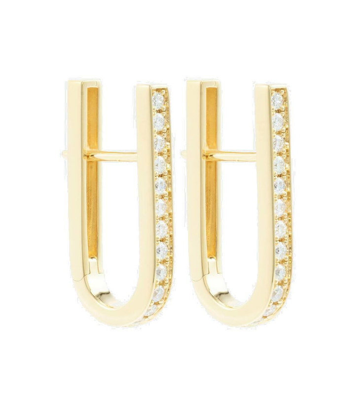 Photo: Bucherer Fine Jewellery Link 18kt gold earrings with diamonds