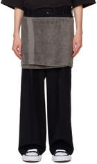 doublet Black Onsen Towel Trousers