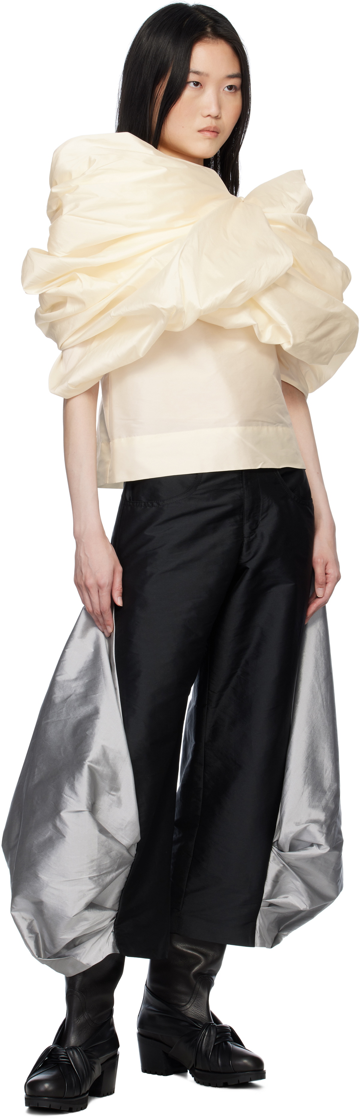 Paula Canovas Del Vas Off-White Castana Blouse