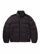Stone Island - Logo-Appliquéd Quilted Padded Shell Down Jacket - Purple