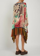 Etro Printed Fringed Sheer Seersucker Cover-up - Multicoloured - One Size