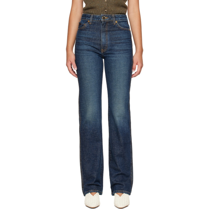 Photo: KHAITE Indigo Danielle Stretch Jeans