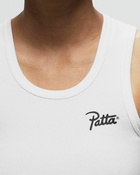 Patta Cropped Waffle Tank Top White - Womens - Tops & Tanks