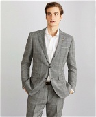 Brooks Brothers Men's Milano Fit Three-Button Plaid 1818 Suit | Grey