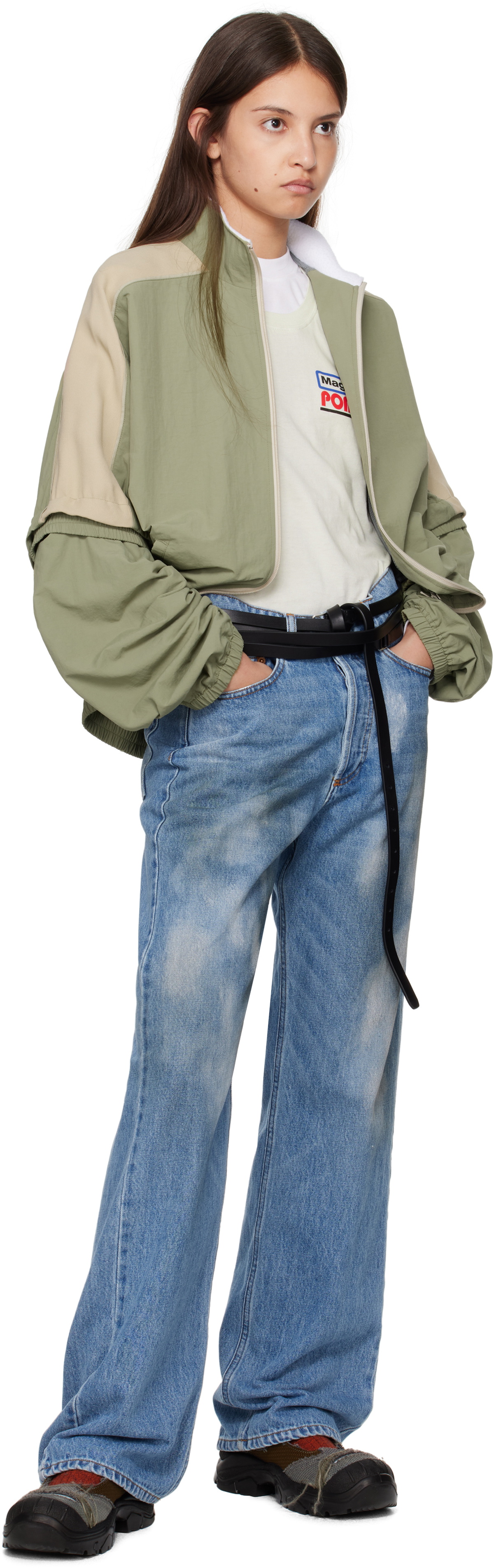 Magliano Khaki & Beige Rave Jacket