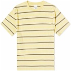 Nudie Jeans Co Men's Nudie Leffe Breton Stripe T-Shirt in Citra