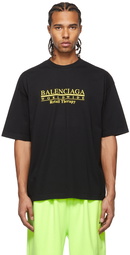 Balenciaga Black 'Retail Therapy' Logo T-Shirt