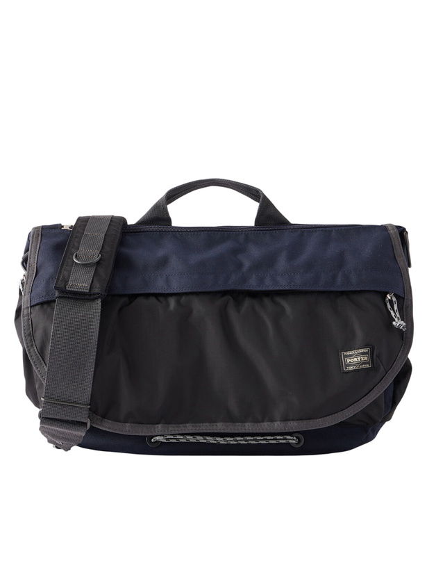 Photo: Porter-Yoshida and Co - New Hype Shell Messenger Bag - Blue