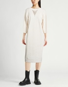 Peserico Womens Midi dress Cream