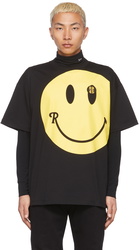 Raf Simons Black Smiley Edition Smiley Graphic T-Shirt