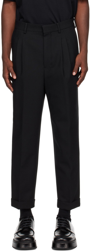 Photo: AMI Paris Black Carrot Fit Trousers