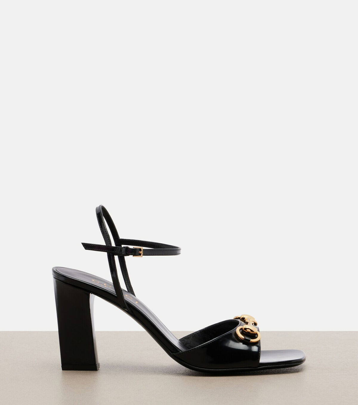 Gucci Signora Horsebit leather slingback sandals