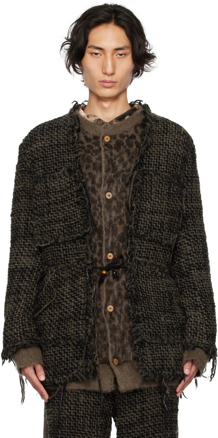 Magliano Green Raw Edge Jacket Magliano