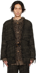 Magliano Green Raw Edge Jacket