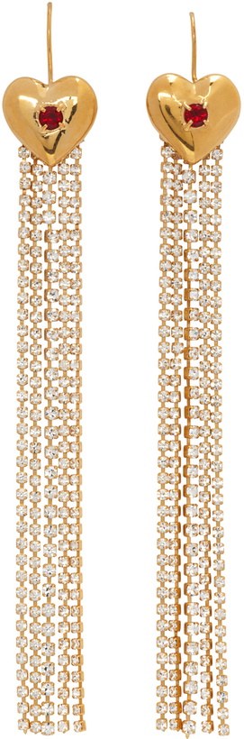 Photo: Mondo Mondo Gold Super Lover Crystal Earrings