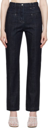 JACQUEMUS Navy La Croisière 'Le De-Nimes Norma' Jeans