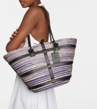 Altuzarra - Watermill Large raffia tote bag