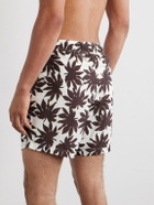 Onia - Charles Straight-Leg Mid-Length Printed Swim Shorts - Brown